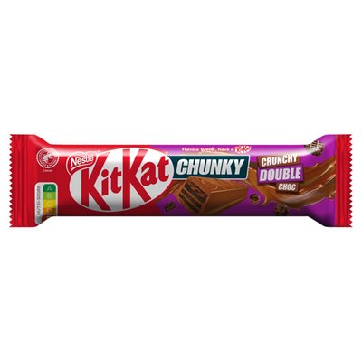 Obrázek ŠETŘÍME JÍDLEM: KitKat Chunky Crunchy Double Choc tyčinka v mléčné čokoládě s čokoládovou náplní 42g