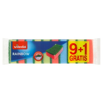 Obrázek Vileda Rainbow houbičky na nádobí 9+1 ks