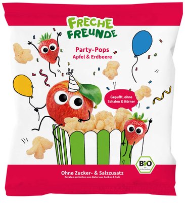 Obrázek Freche Freunde BIO Jablečno-jahodový popcorn 15g