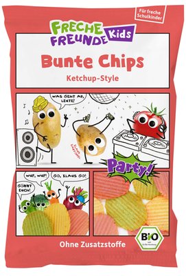 Obrázek Freche Freunde BIO Zeleninové chipsy s příchutí kečupu 50g