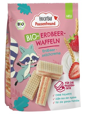 Obrázek FruchtBar BIO Waflové sušenky s jahodami 100g