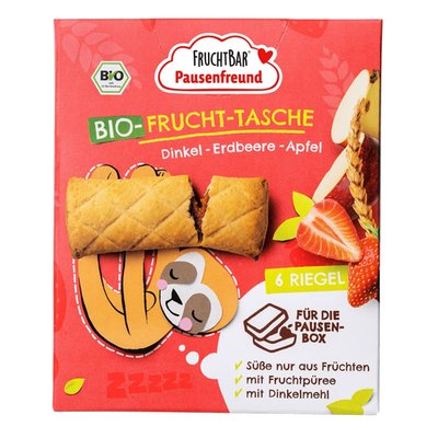 Obrázek Fruchtbar BIO Špaldové taštičky jahoda a jablko 6x22g