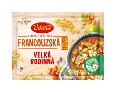 Obrázek ŠETŘÍME JÍDLEM: Vitana Naše Byšická polévka Francouzská velká rodinná 90g