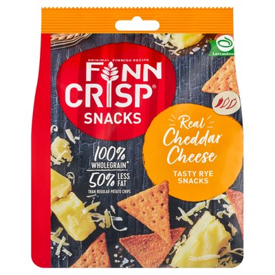 Obrázek Finn Crisp Celozrnný žitný snack s příchutí čedaru 150g