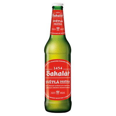 Obrázek ŠETŘÍME JÍDLEM: Bakalář Světlá desítka 0,5l