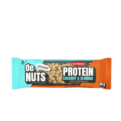 Obrázek ŠETŘÍME JÍDLEM: Nutrend deNuts Protein mandle + kokos 50g