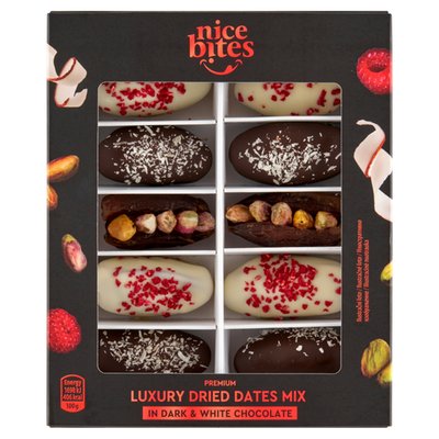 Obrázek Nice Bites Směs sušených vypeckovaných datlí plněných pistáciovými jádry 100g