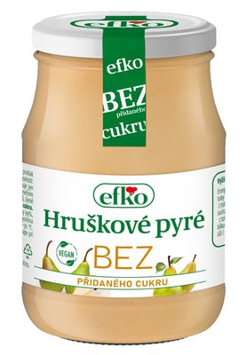 Obrázek efko Hruškové pyré BEZ přidaného cukru 350 g
