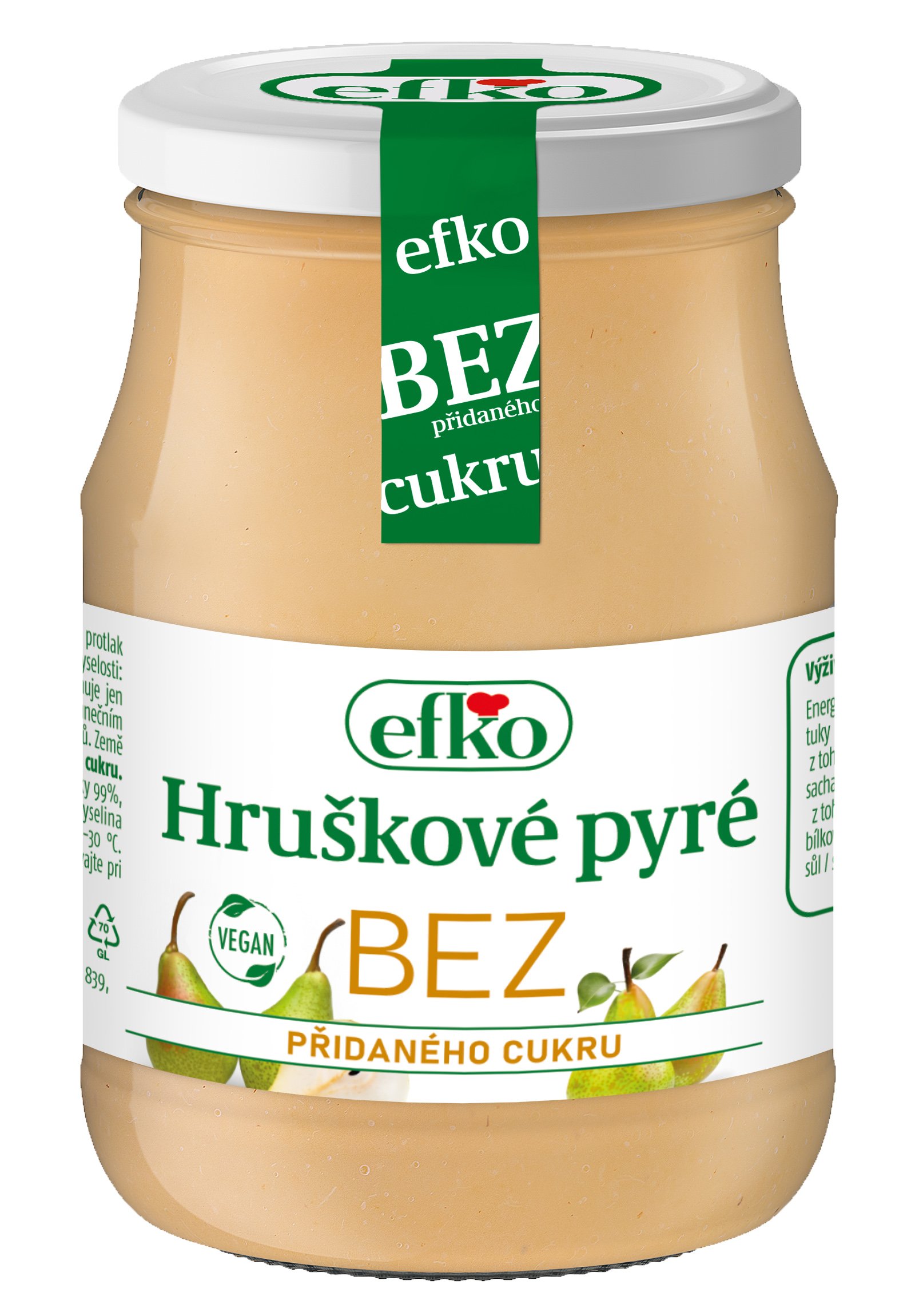 efko Hruškové pyré BEZ přidaného cukru 350 g | BILLA e-shop