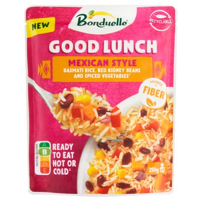 Obrázek Bonduelle Good Lunch mexický styl rýže basmati, červené fazole a kořeněná zelenina 250g
