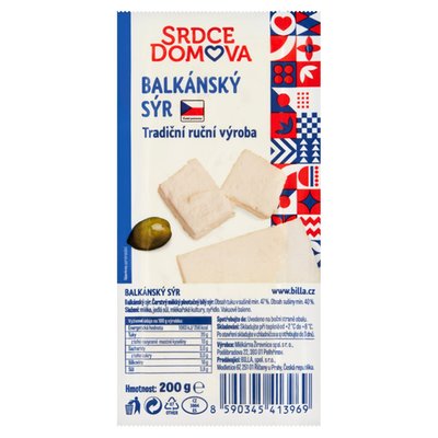 Obrázek ŠETŘÍME JÍDLEM: Balkánský sýr Srdce domova 200g