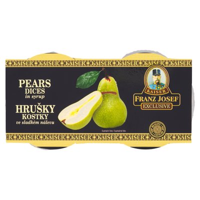 Obrázek Franz Josef Kaiser Exclusive Hrušky kostky ve sladkém nálevu 2 x 120g (240g)