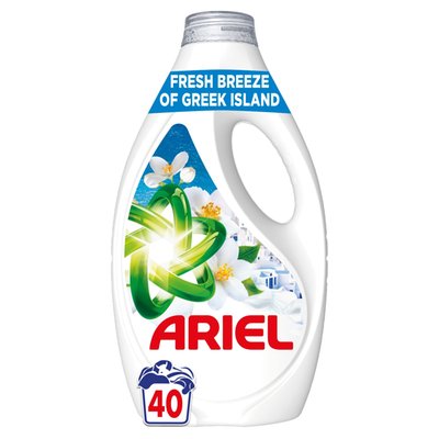 Obrázek Ariel Tekutý Prací Prostředek, 40 Praní, Fresh Breeze of Greek Island