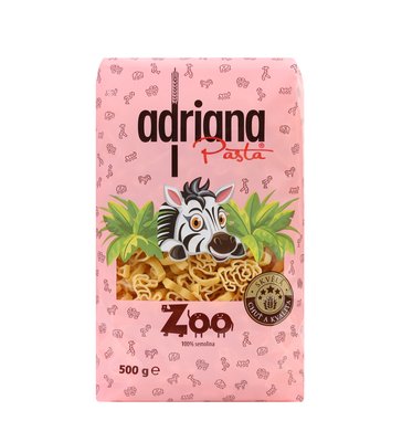 Obrázek Adriana Zoo těstoviny semolinové sušené 500g
