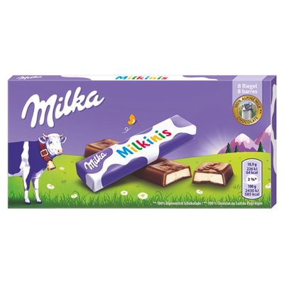 Obrázek ŠETŘÍME JÍDLEM: Milka Tyčinky Milkinis S Mléčnou Náplní 87,5g