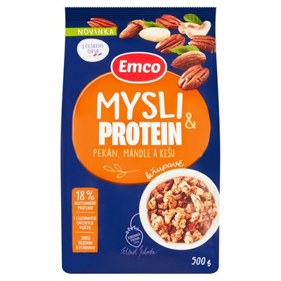 Obrázek Emco Mysli & protein křupavé pekan, mandle a kešu 500g