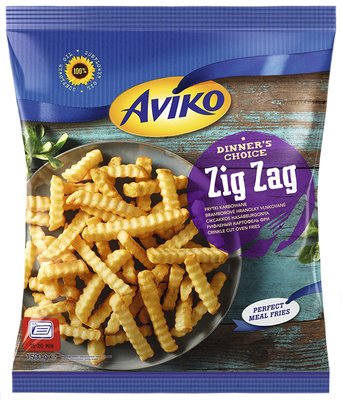 Obrázek Aviko Zig Zag hranolky vlnky 1500g