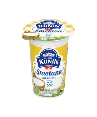 Obrázek ŠETŘÍME JÍDLEM: Kunín smetana 12% 200g