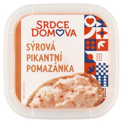 Obrázek Srdce domova Sýrová pikantní pomazánka 135g