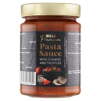 Obrázek BILLA Premium Rajčatová omáčka s lanýži 280g