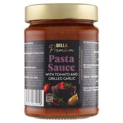 Obrázek BILLA Premium Rajčatová omáčka s grilovaným česnekem 280g