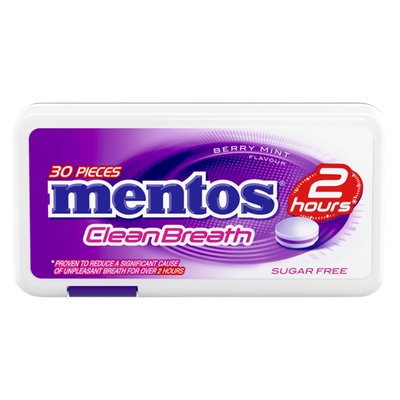 Obrázek Mentos CleanBreath Berry funkční bonbony 21g