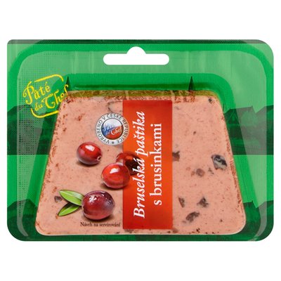 Obrázek Paté Du Chef Bruselská paštika s brusinkami 125g