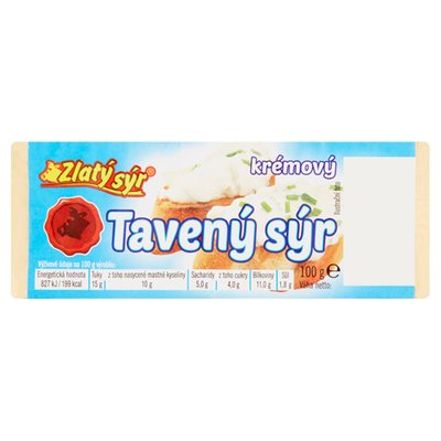 Obrázek ŠETŘÍME JÍDLEM: Zlatý sýr tavený sýr krémový 100g