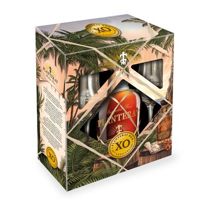Obrázek Planteray X.O. 20Th Anniversary Rum 0,7l 40%+2 skleničky