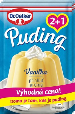 Obrázek ŠETŘÍME JÍDLEM: Dr.Oetker Puding příchuť Vanilka 2+1 114g
