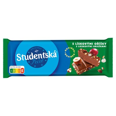 Obrázek ORION Studentská pečeť Mléčná čokoláda s kousky lískových oříšků, s rozinkami a želé 90g