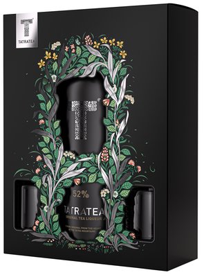 Obrázek Tatratea 52% Original Tea liqueur 0,7l + 2 skleničky