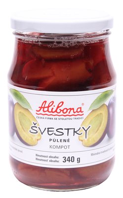 Obrázek Švestky půlené kompot 340 g