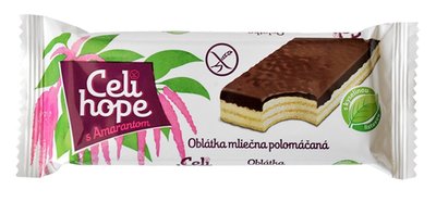 Obrázek Celihope oplatka mléčná polomáčená 35g