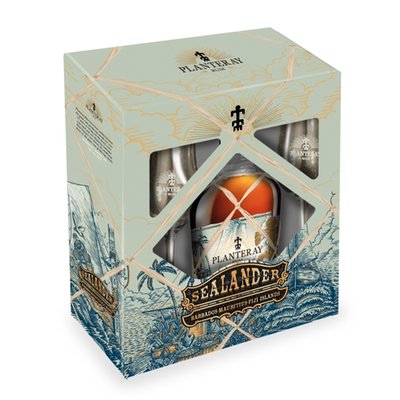 Obrázek Planteray Sealander Rum 0,7l 40%+2 skleničky