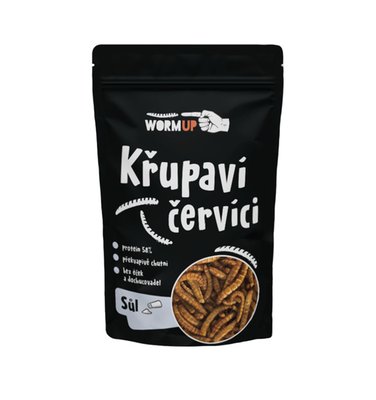 Obrázek ŠETŘÍME JÍDLEM: WormUP Křupaví červíci sůl 20g