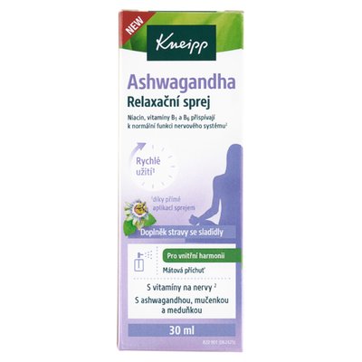 Obrázek Kneipp Ashwagandha relaxační sprej 30ml