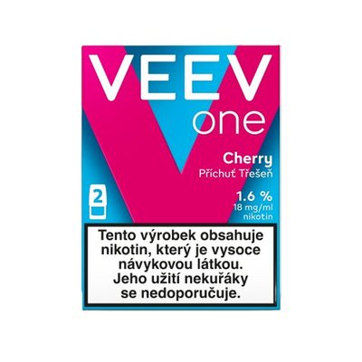 Obrázek Veev One 1000 Pod 2 ks Cherry Mnt nápně do e-cigarety