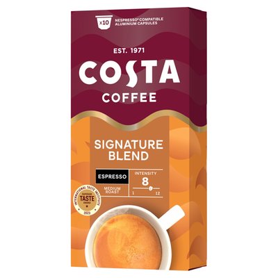 Obrázek ŠETŘÍME JÍDLEM: Costa Coffee Signature Blend Espresso Medium Roast pražená mletá káva v kapslích 10 x 5,7g (57g)