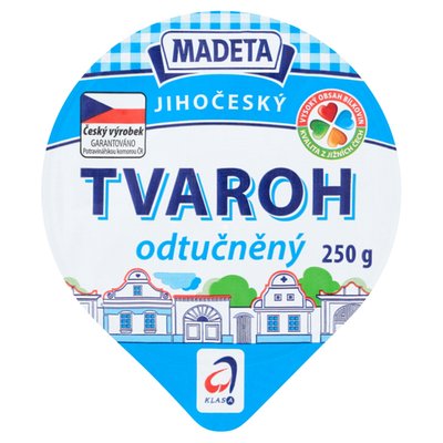 Obrázek ŠETŘÍME JÍDLEM: Madeta Jihočeský tvaroh odtučněný 250g
