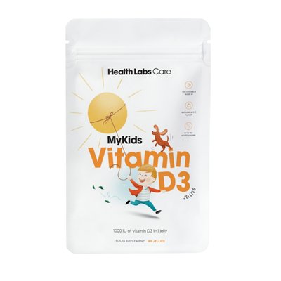 Obrázek Health Labs Care My Kids Vitamin D3 - želé bonbony bez přidaného cukru, 60ks