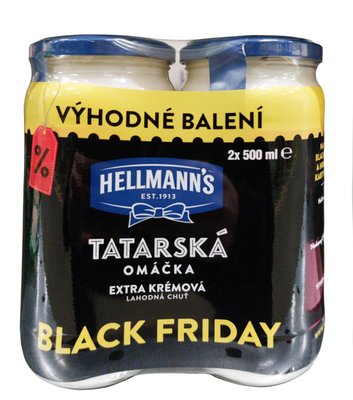 Obrázek Hellmann's Tatarská omáčka Black Friday 2x500ml