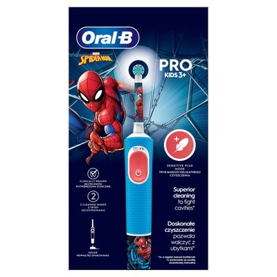 Obrázek Oral-B Pro Kids Spiderman Elektrický Zubní Kartáček S Designem Od Brauna