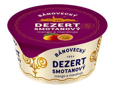 Obrázek ŠETŘÍME JÍDLEM: Bánovecký smetanový dezert mango-maracuja 135g