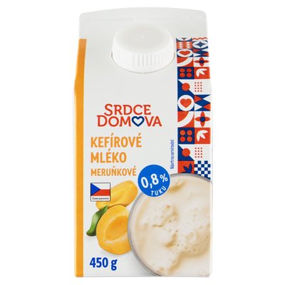 Obrázek Srdce domova Kefírové mléko meruňkové 450g