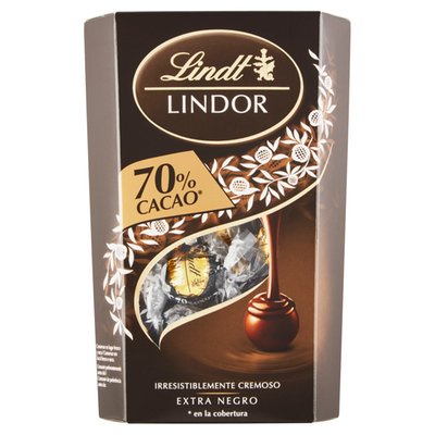 Obrázek ŠETŘÍME JÍDLEM: Lindt Lindor Extra hořká čokoláda s jemnou náplní 337g