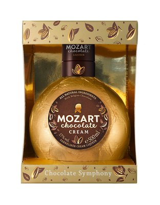 Obrázek ŠETŘÍME JÍDLEM: Mozart Chocolate Gold Cream liqueur 17% 0,5l v dárkové krabičce