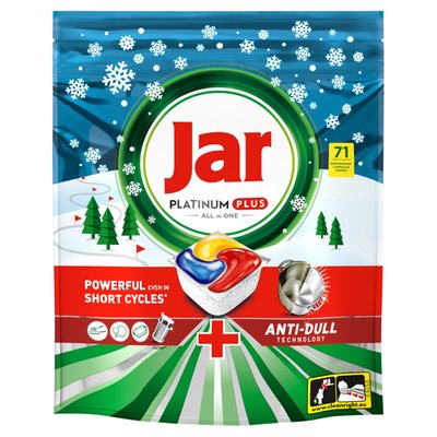 Obrázek Jar Platinum Plus All In One Kapsle Do Automatické Myčky Nádobí Lemon, 71 ks