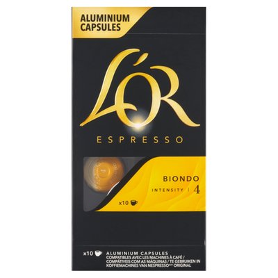Obrázek ŠETŘÍME JÍDLEM: L'OR Espresso Biondo pražená mletá káva v kapslích 10 ks 52g
