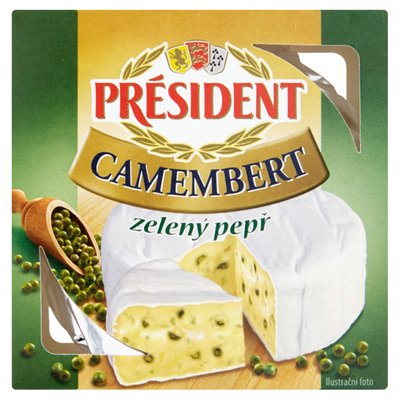 Obrázek ŠETŘÍME JÍDLEM: Président Camembert zelený pepř 90g